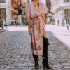 H6bd3da51272f42dc870062a4e657e9b59 Wanderlust Boho Half Sleeve Kimono Beach Cover Up