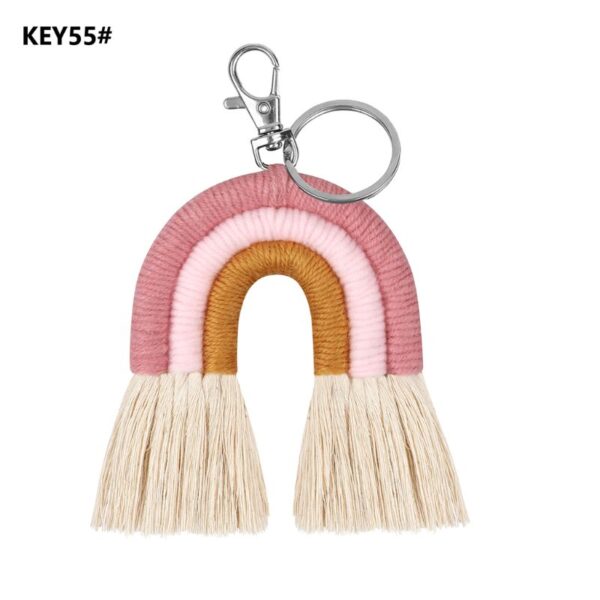 New Handmade Macrame Boho Tassel Keychain Bagcharm – Spirit & Rebel