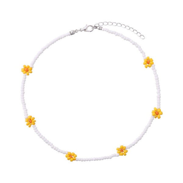 Sweet Daisy Boho Handmade Beaded Necklace – Spirit & Rebel