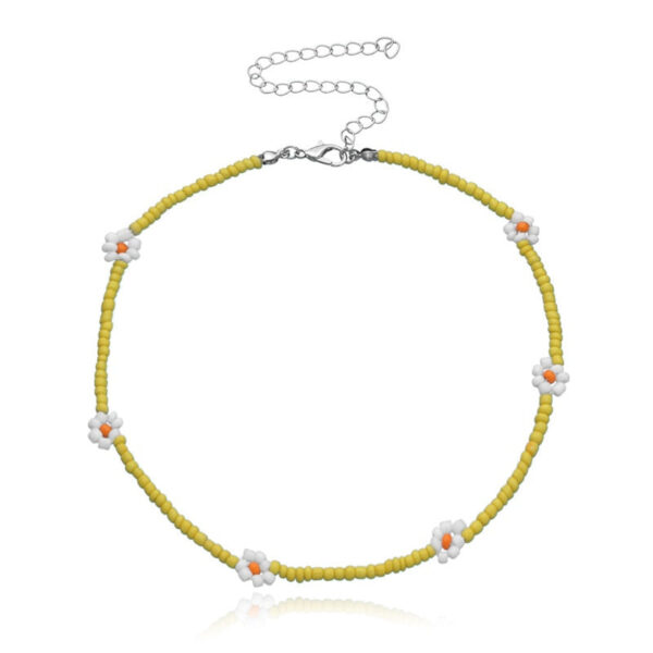 Sweet Daisy Boho Handmade Beaded Necklace – Spirit & Rebel