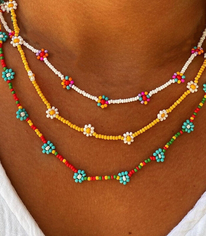 H7b2e5c0b97d246559dabe526f0b3720aD Sweet Daisy Boho Handmade Beaded Necklace – Spirit & Rebel
