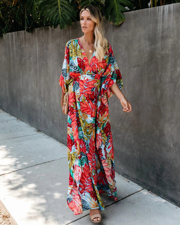 H7e08d3eb6b2a429e879f0ab1a908c596l Wanderlust Boho Half Sleeve Kimono Beach Cover Up