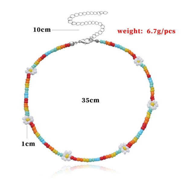 Sweet Daisy Boho Handmade Beaded Necklace – Spirit & Rebel