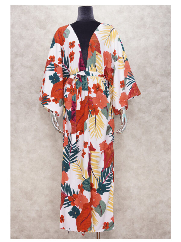H7f23451e97a04773bc8b666d6050c796c Wanderlust Boho Half Sleeve Kimono Beach Cover Up