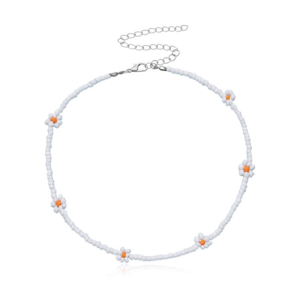 Sweet Daisy Boho Handmade Beaded Necklace – Spirit & Rebel