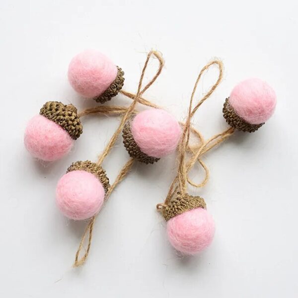 6-Piece Wool Felt Christmas Tree Ornament Set