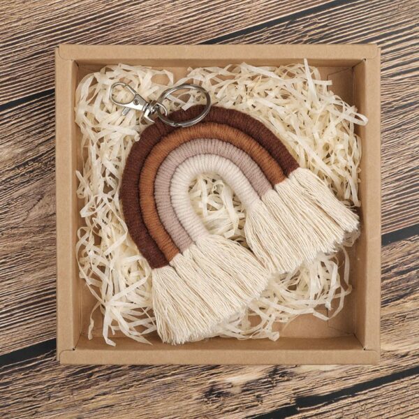 New Handmade Macrame Boho Tassel Keychain Bagcharm – Spirit & Rebel