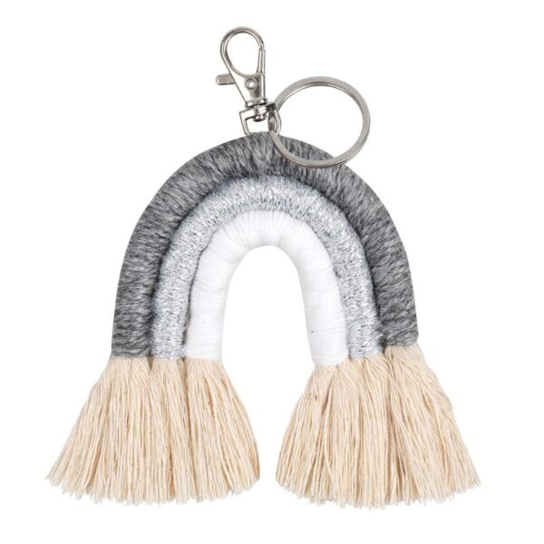 New Handmade Macrame Boho Tassel Keychain Bagcharm – Spirit & Rebel