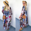H8aaca4a868de4b13ad6c496eec9a4982B Wanderlust Boho Half Sleeve Kimono Beach Cover Up