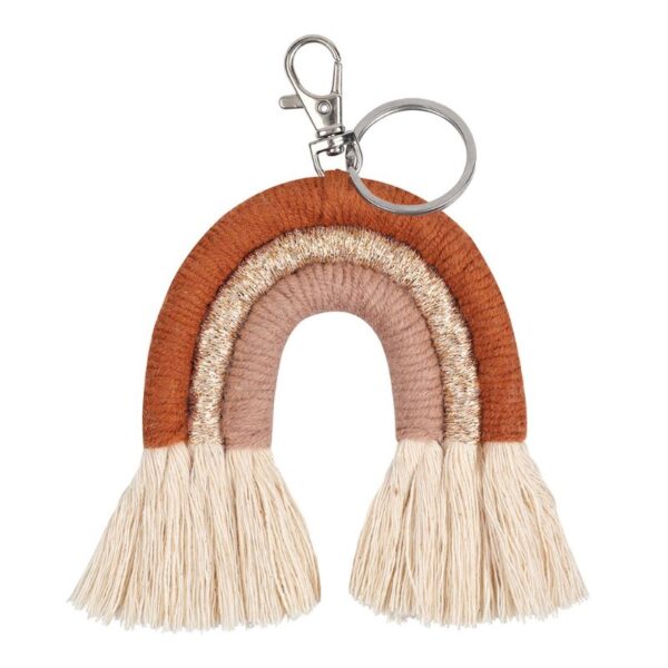 New Handmade Macrame Boho Tassel Keychain Bagcharm – Spirit & Rebel