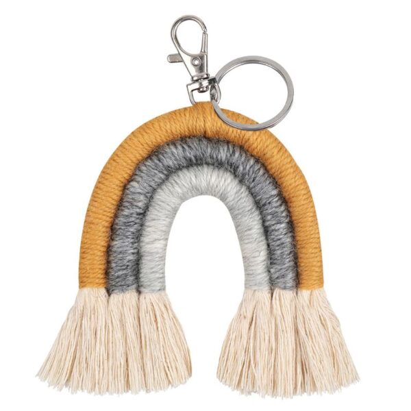 New Handmade Macrame Boho Tassel Keychain Bagcharm – Spirit & Rebel