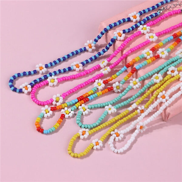 Sweet Daisy Boho Handmade Beaded Necklace – Spirit & Rebel