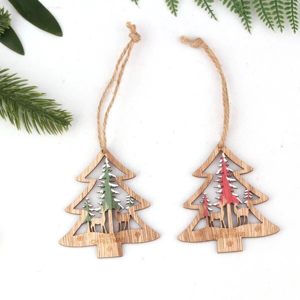 H8eef5a9d863c4624a6702ace95926a87L Vintage Wooden Christmas Pendants Ornaments – Spirit & Rebel
