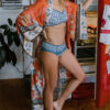 H93058569162e40fa9d3f23845f1c4ec8E Wanderlust Boho Half Sleeve Kimono Beach Cover Up