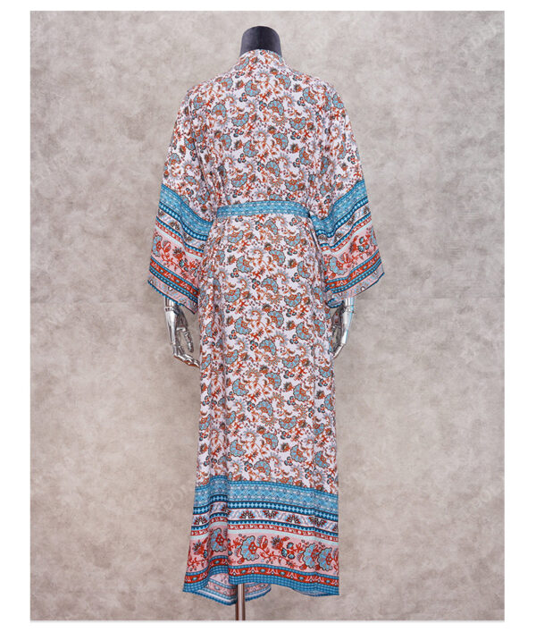 H94f5cb0a0d6143ffa7b95d206940f6afP Wanderlust Boho Half Sleeve Kimono Beach Cover Up