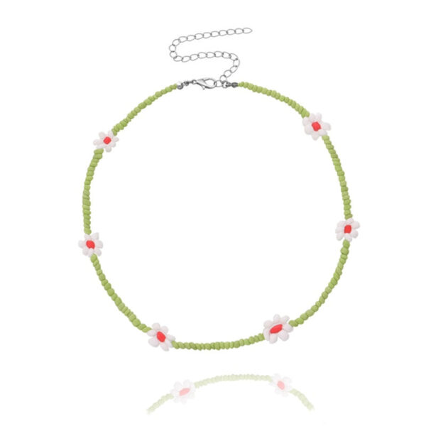 Sweet Daisy Boho Handmade Beaded Necklace – Spirit & Rebel