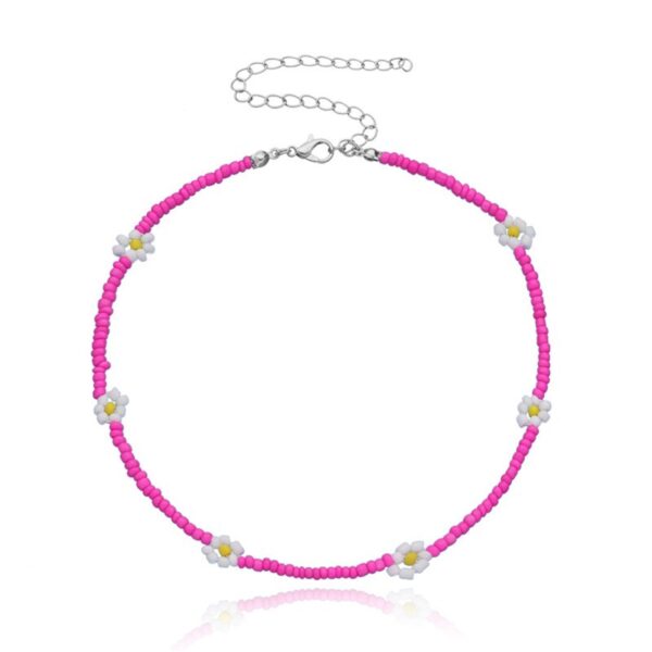 Sweet Daisy Boho Handmade Beaded Necklace – Spirit & Rebel