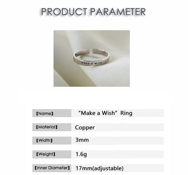 H961ee0e7f7684a46a16c724870149a43I Matte Make A Wish Ring – Spirit & Rebel