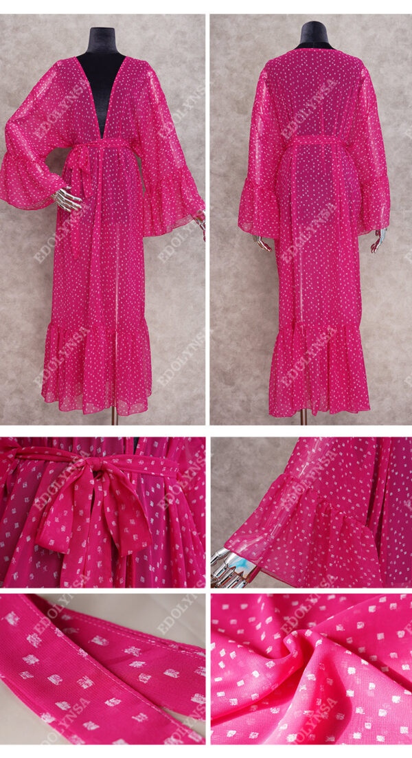 H981fc7a6f977408aa5e6f480026164a1U Wanderlust Boho Half Sleeve Kimono Beach Cover Up