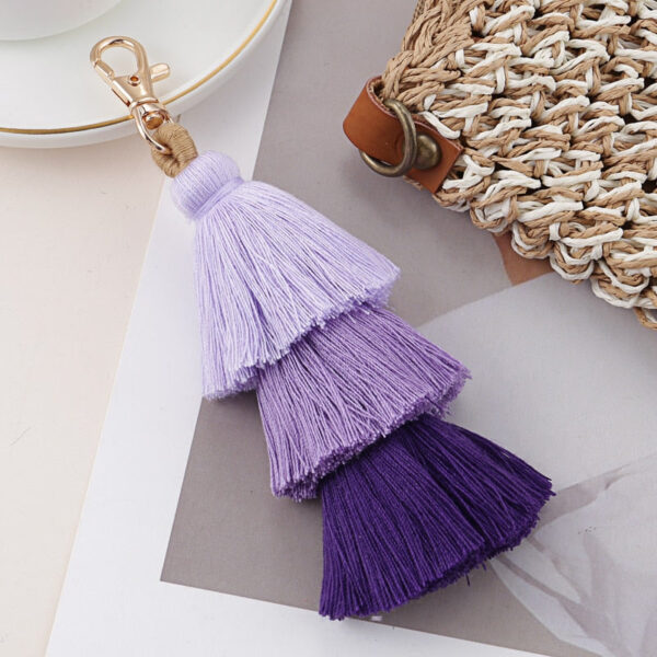 H988a467425b24771b97641f8476c6b26R Premium Boho Tassel Keychain