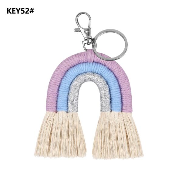 New Handmade Macrame Boho Tassel Keychain Bagcharm – Spirit & Rebel
