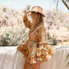 H9f76cd92fe554e64a7c5b2a9e4f4b225j Floral Whimsy Ruffles Boho Mini Dress