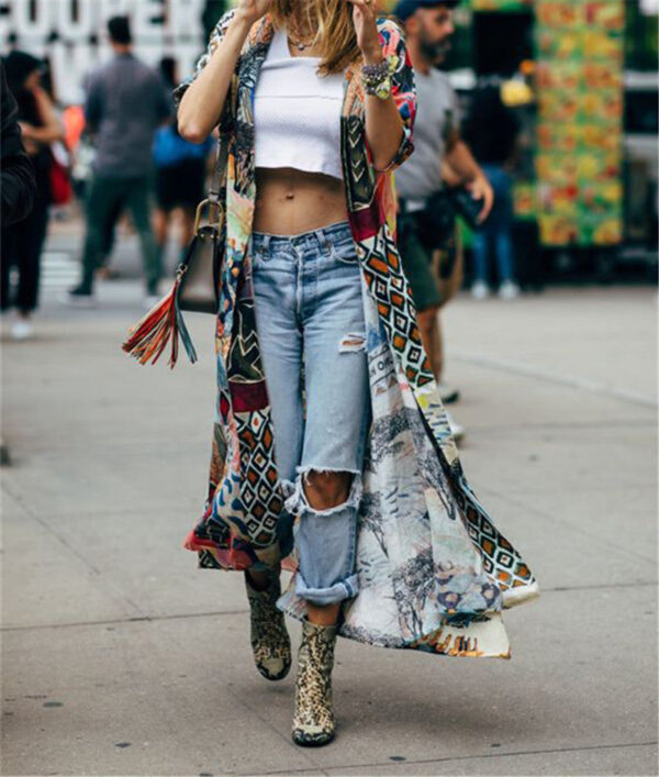 HTB1E6aKQYvpK1RjSZPiq6zmwXXaT Wanderlust Boho Half Sleeve Kimono Beach Cover Up