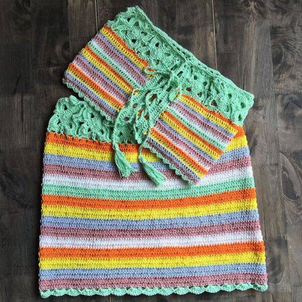 Sun-Kissed Wanderlust Boho Crochet Crop Top and High Waist Skirt – Spirit & Rebel