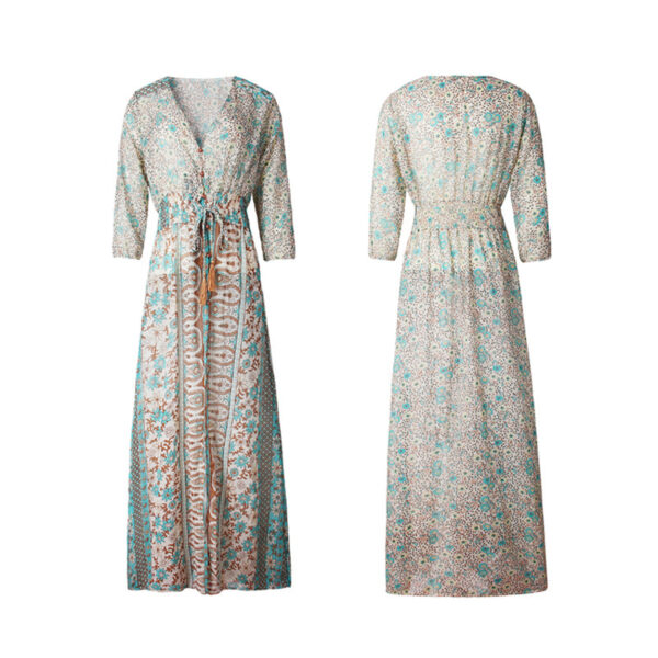 HTB1ZHpmT4naK1RjSZFBq6AW7VXa8 Anything is Possible Boho Hippie Dress