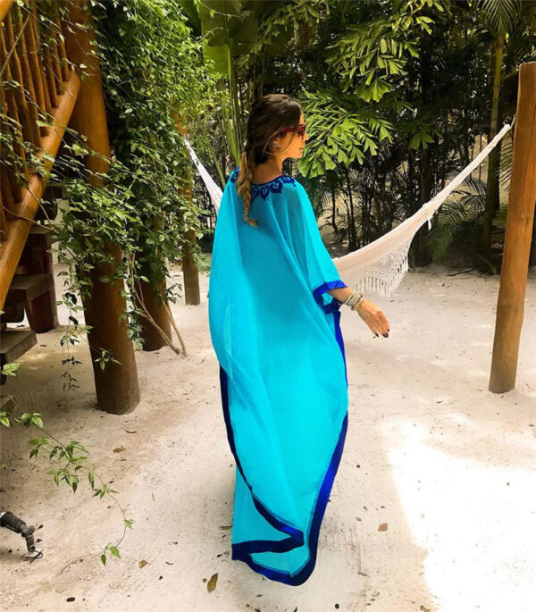 HTB1uDoCLpzqK1RjSZFoq6zfcXXaR Ethereal Breeze Boho Chic Embroidered Maxi Dress Kaftan