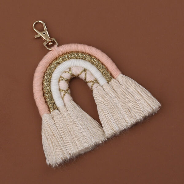 New Handmade Macrame Boho Tassel Keychain Bagcharm – Spirit & Rebel
