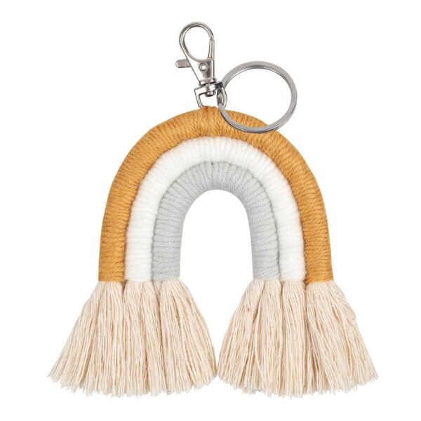 New Handmade Macrame Boho Tassel Keychain Bagcharm – Spirit & Rebel