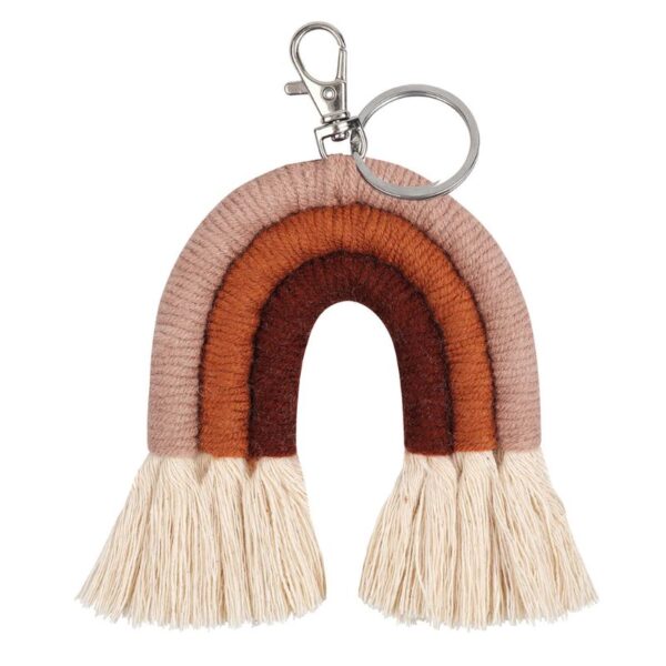 New Handmade Macrame Boho Tassel Keychain Bagcharm – Spirit & Rebel