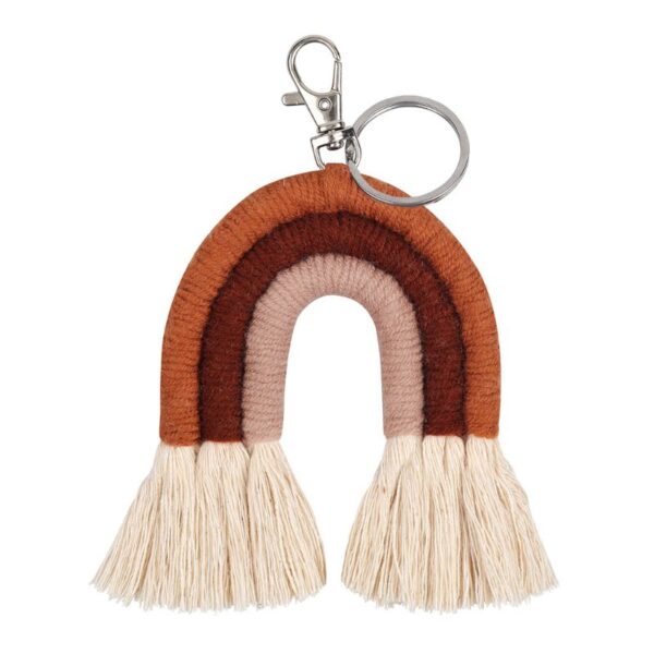 New Handmade Macrame Boho Tassel Keychain Bagcharm – Spirit & Rebel