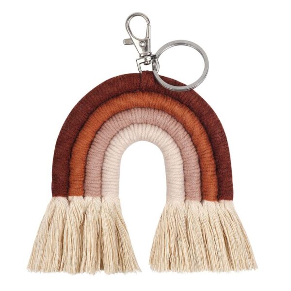 New Handmade Macrame Boho Tassel Keychain Bagcharm – Spirit & Rebel