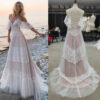 Hb5ba1f4e14f54ca19b0e9c1df8d65a0fG Sunset Love Lace Wedding Dress
