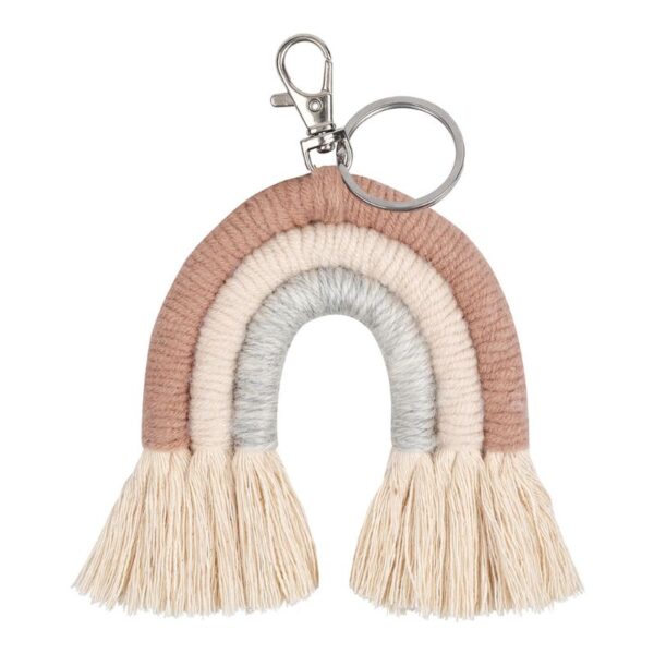 New Handmade Macrame Boho Tassel Keychain Bagcharm – Spirit & Rebel