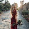 Hc928e5e3af8745cba044fc9fe973b4bcK Lace Goddess Boho Maxi Dress