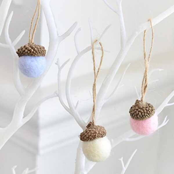 6-Piece Wool Felt Christmas Tree Ornament Set