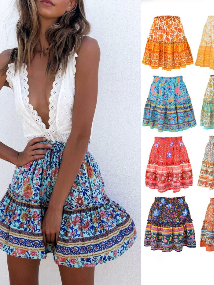 Breezy Boho Mini Skirt – Spirit & Rebel