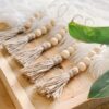 5-Piece Rustic Wood Holiday Table Christmas Ornaments Set