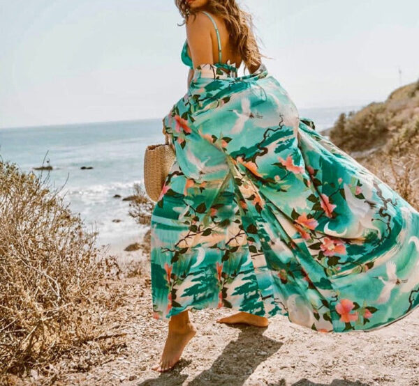 Hd979885e83014354be9f61275c3fc4f2k Wanderlust Boho Half Sleeve Kimono Beach Cover Up