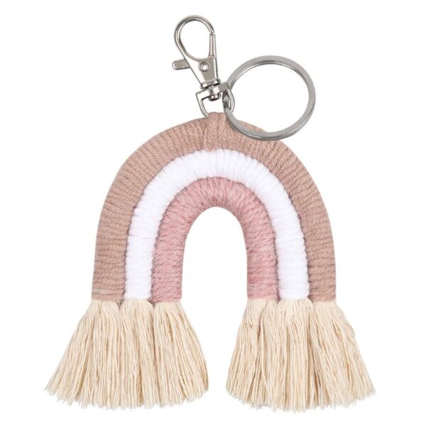 New Handmade Macrame Boho Tassel Keychain Bagcharm – Spirit & Rebel