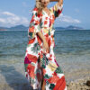 He3a3c06eed814af38b1fd10120f11cf4c Wanderlust Boho Half Sleeve Kimono Beach Cover Up