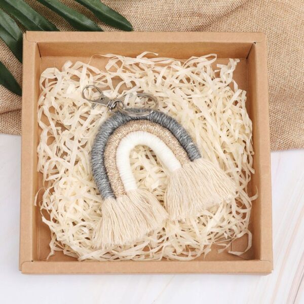 New Handmade Macrame Boho Tassel Keychain Bagcharm – Spirit & Rebel
