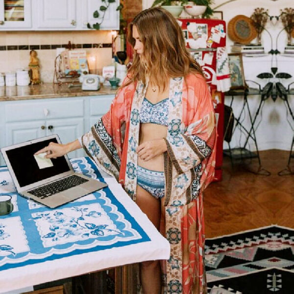 He66a12940cb24939872f16c25fc9a68cY Wanderlust Boho Half Sleeve Kimono Beach Cover Up