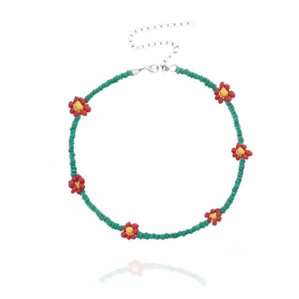Sweet Daisy Boho Handmade Beaded Necklace – Spirit & Rebel