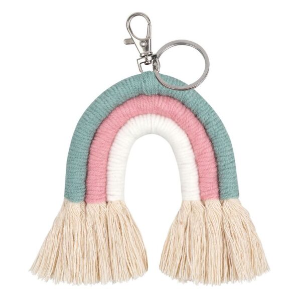 New Handmade Macrame Boho Tassel Keychain Bagcharm – Spirit & Rebel