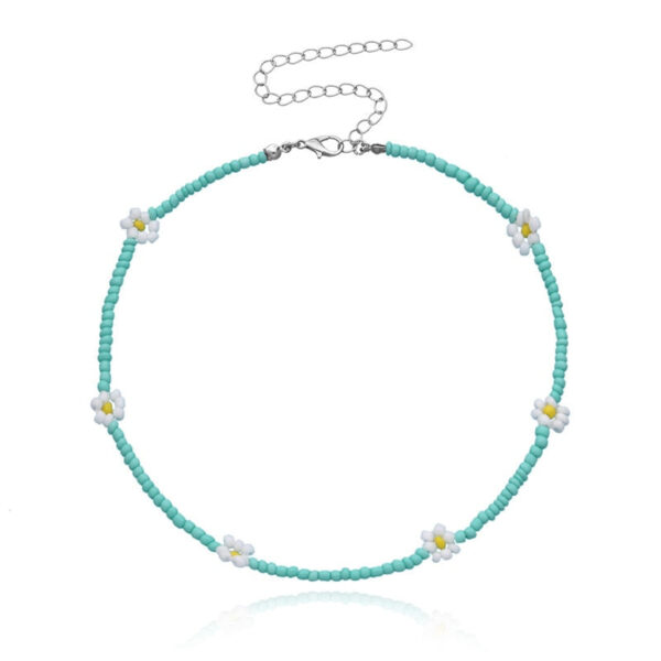 Sweet Daisy Boho Handmade Beaded Necklace – Spirit & Rebel