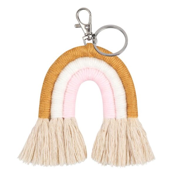 New Handmade Macrame Boho Tassel Keychain Bagcharm – Spirit & Rebel